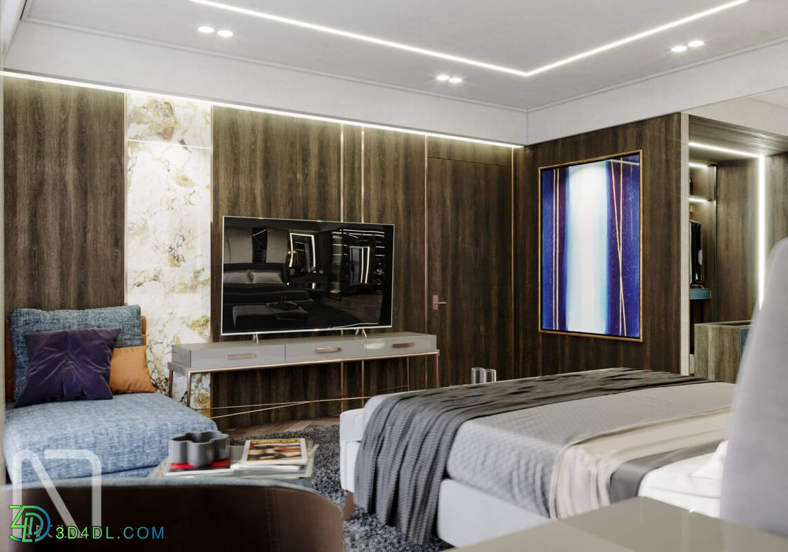 3D Interior Scenes File 3dsmax Model Bedroom 335 By NamTran