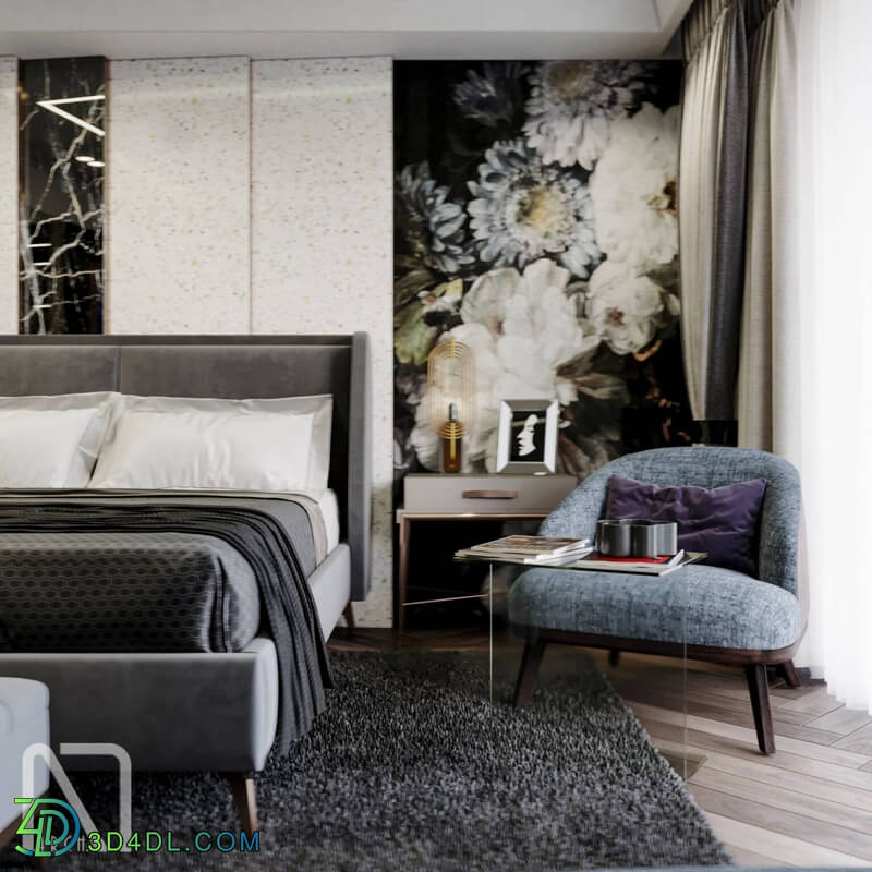 3D Interior Scenes File 3dsmax Model Bedroom 335 By NamTran