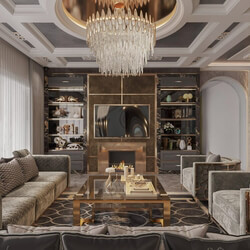  Living Room - Kitchen Interior By Tuan An 