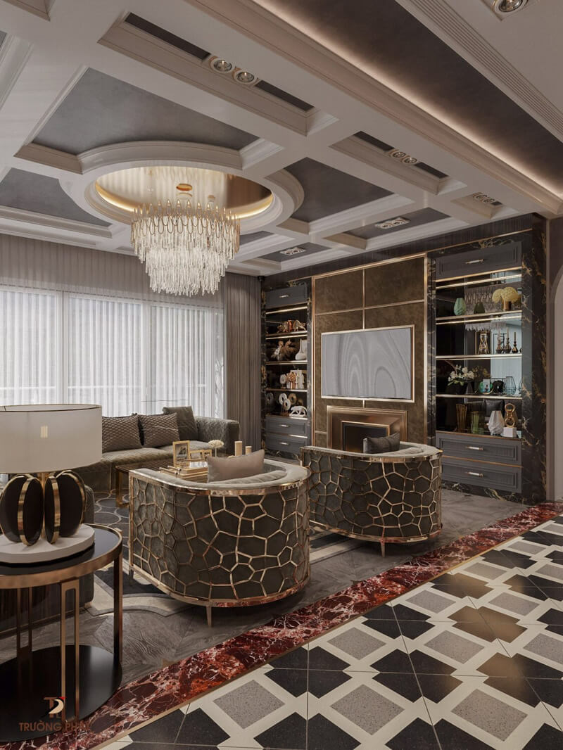  Living Room - Kitchen Interior By Tuan An