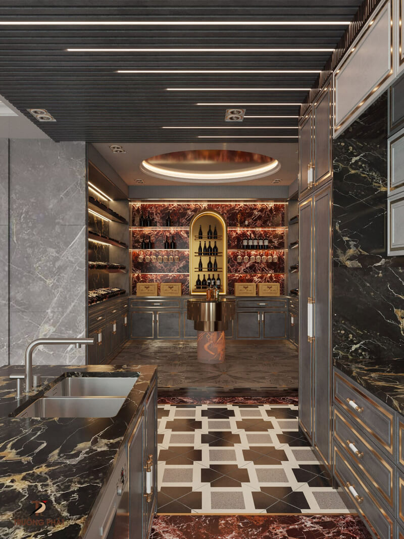  Living Room - Kitchen Interior By Tuan An