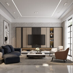  Living Room- Kitchen Interior by Bao Yen 