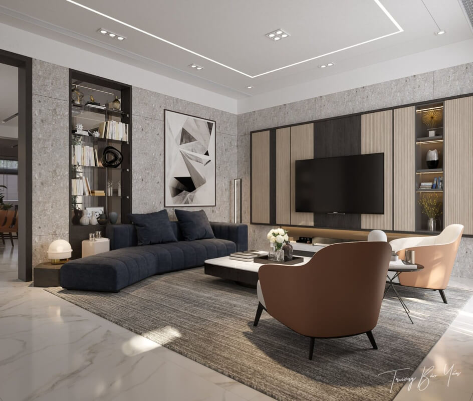  Living Room- Kitchen Interior by Bao Yen