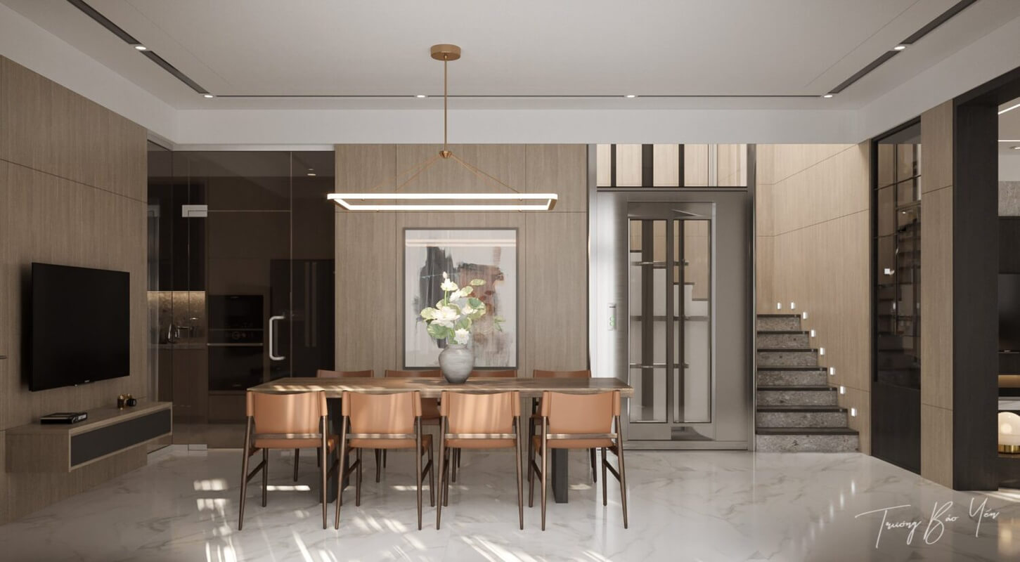  Living Room- Kitchen Interior by Bao Yen