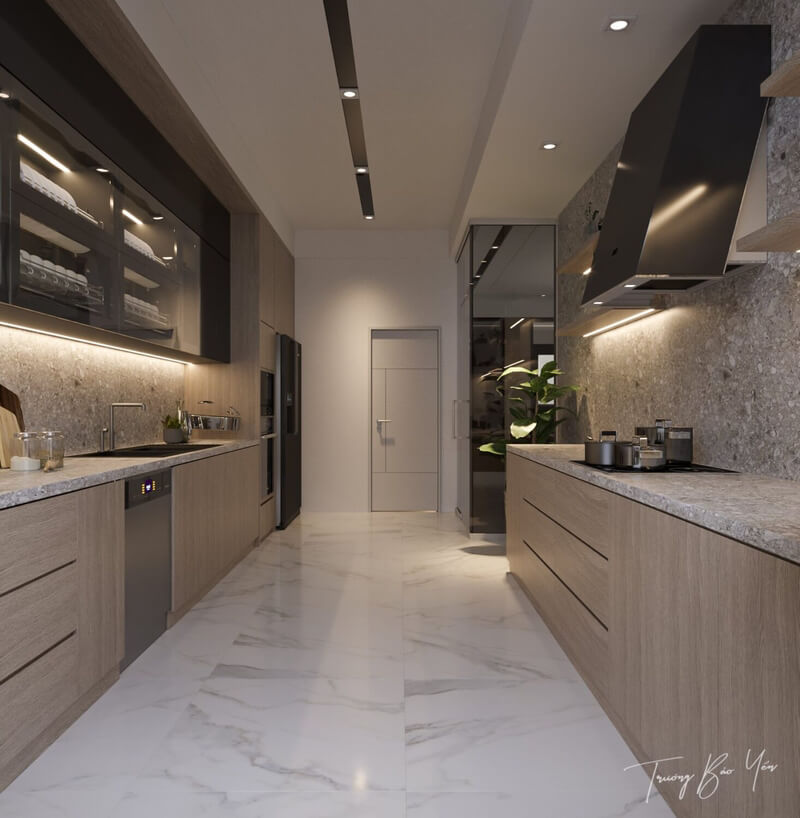  Living Room- Kitchen Interior by Bao Yen