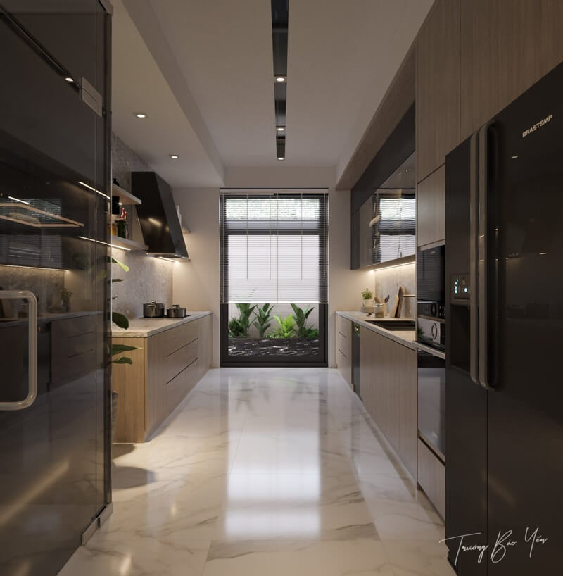  Living Room- Kitchen Interior by Bao Yen