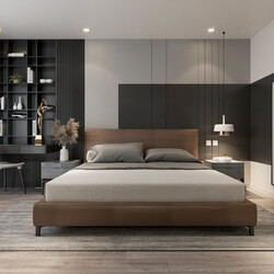 3D Interior Scenes File 3dsmax Model Bedroom 329 By Nguyen Ha 