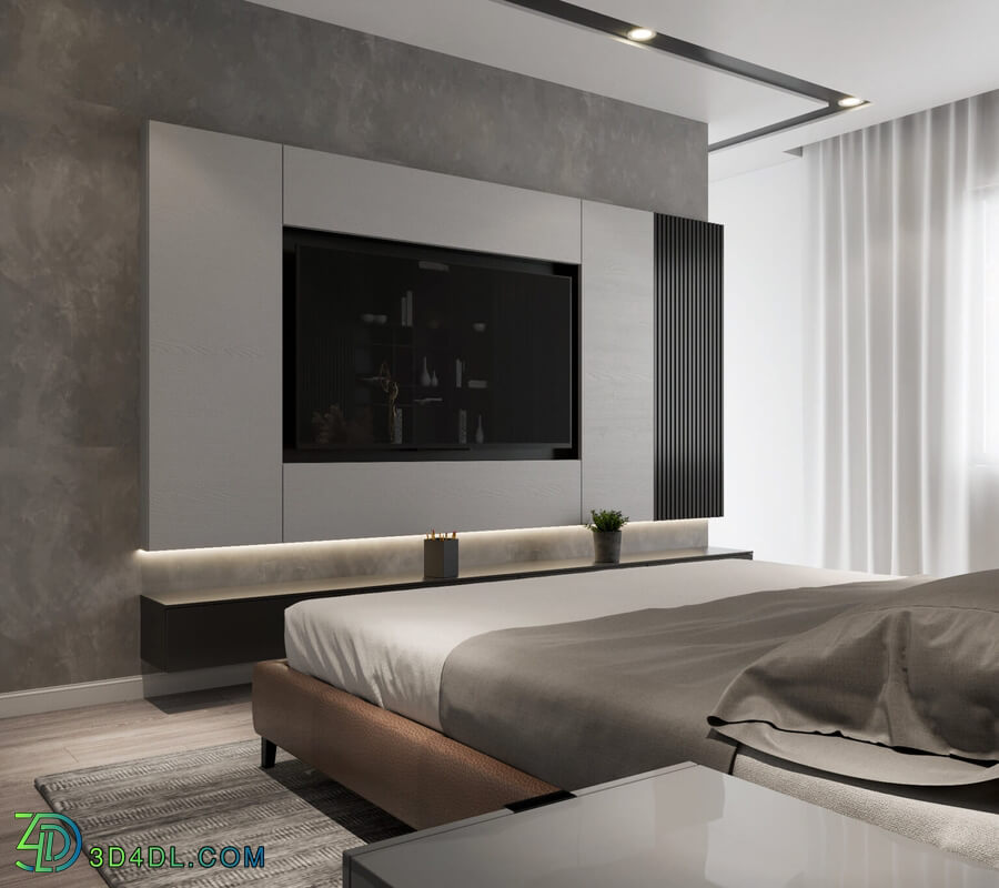 3D Interior Scenes File 3dsmax Model Bedroom 329 By Nguyen Ha