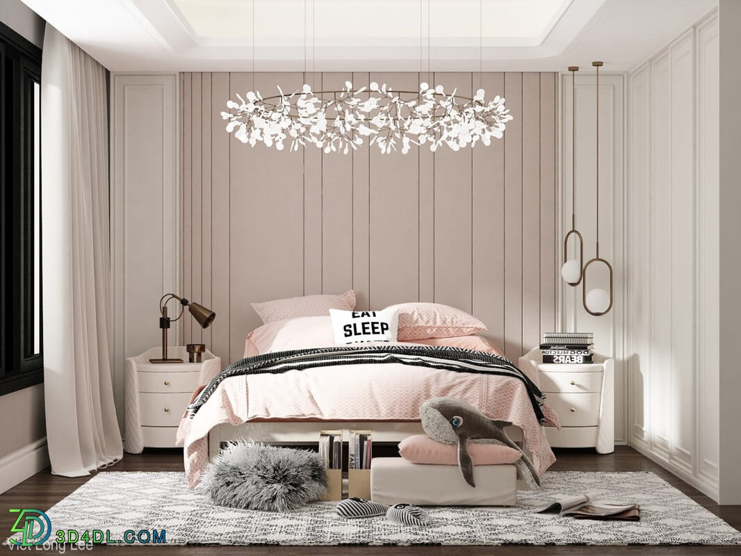 3D Interior Scenes File 3dsmax Model Bedroom 431 By Viet Long Lee