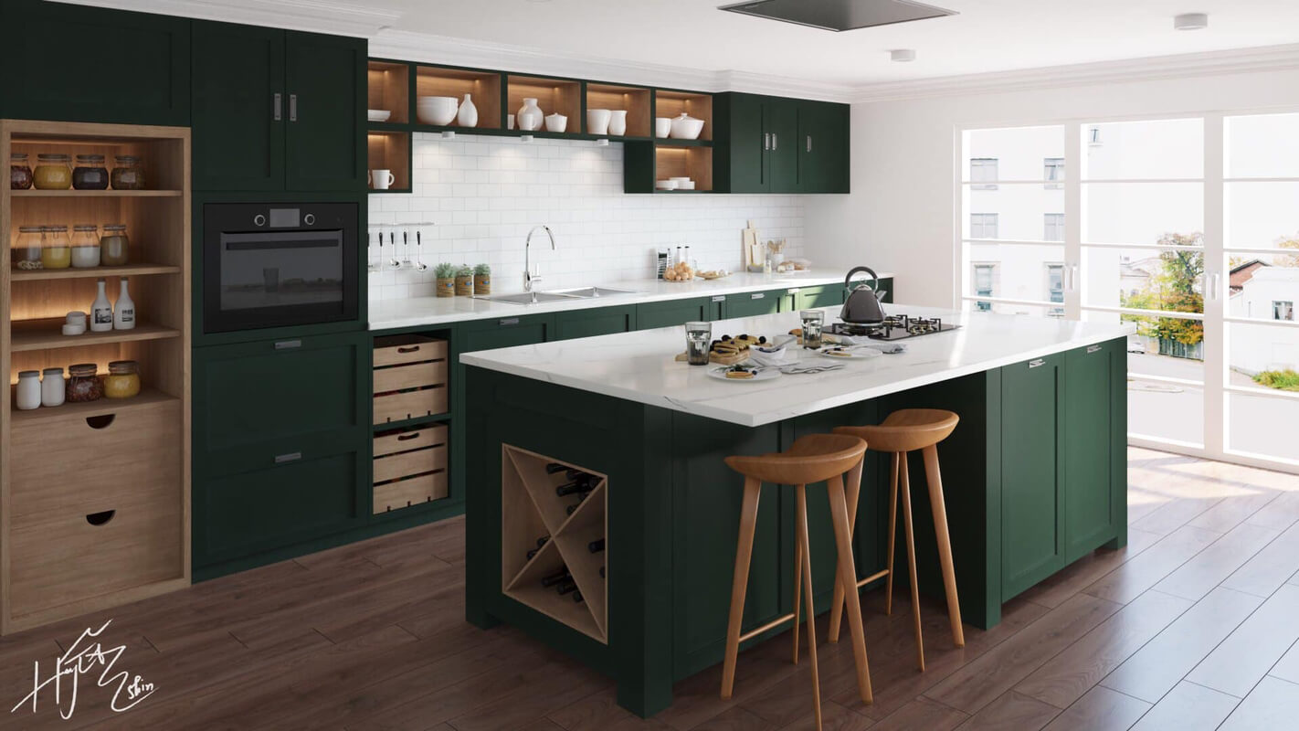 3D Model Kitchen 230 By Ha Huong Tra