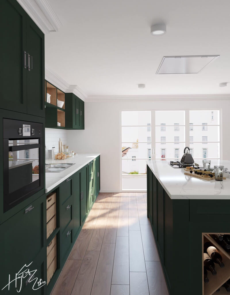 3D Model Kitchen 230 By Ha Huong Tra