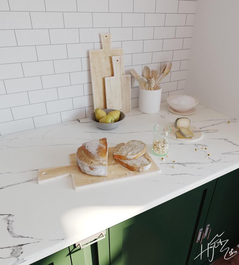 3D Model Kitchen 230 By Ha Huong Tra