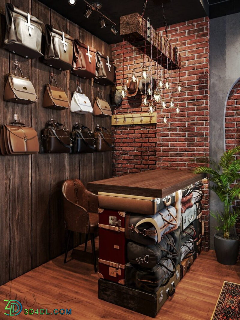 3D Leather Shop Model by Le Ti