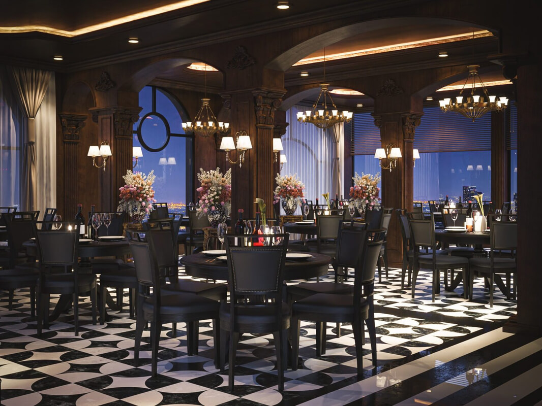 Restaurant Interior Model by Nguyen Nghia