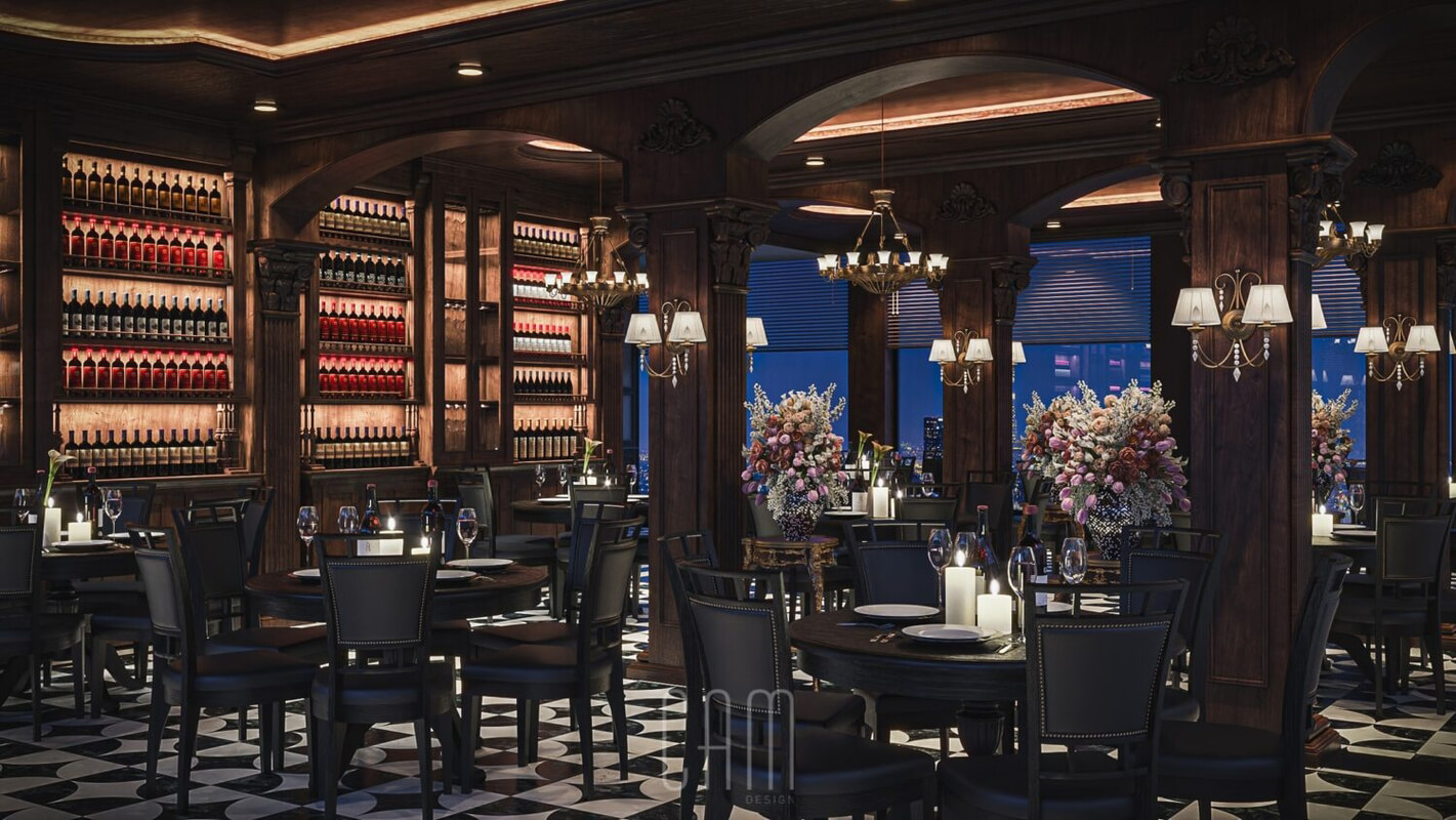  Restaurant Interior Model by Nguyen Nghia