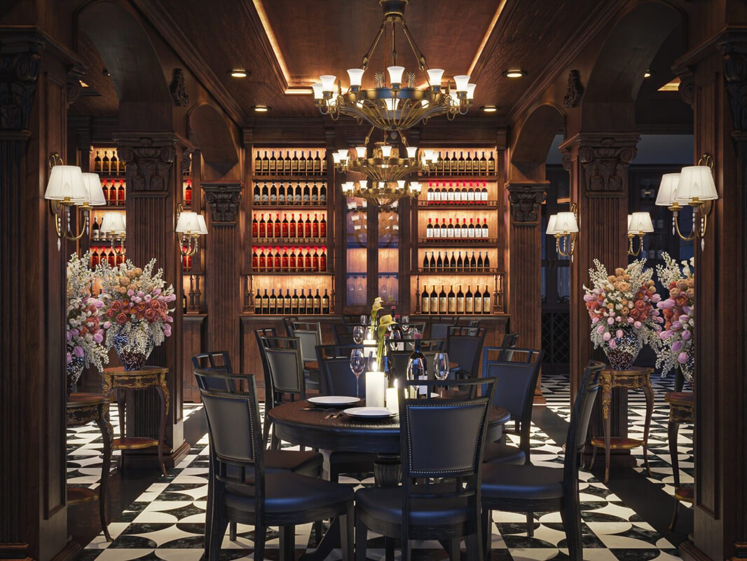  Restaurant Interior Model by Nguyen Nghia