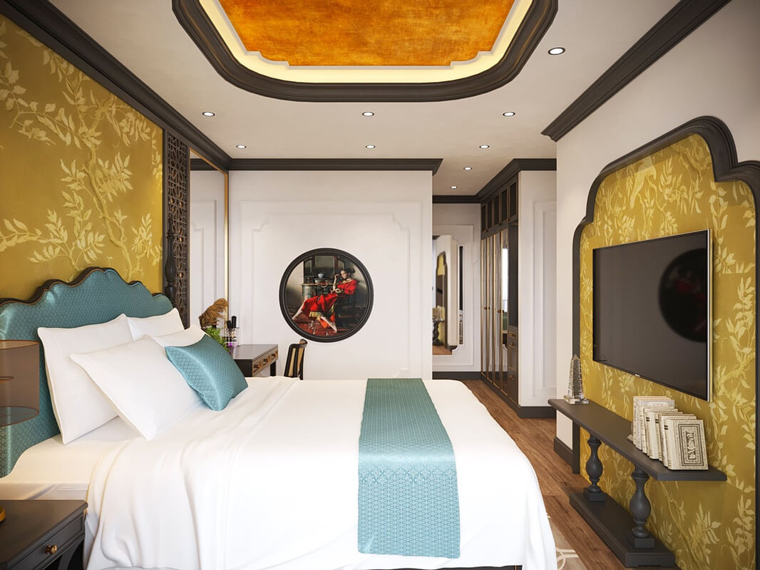  Indochine Bedroom Interior Model by Mai Long