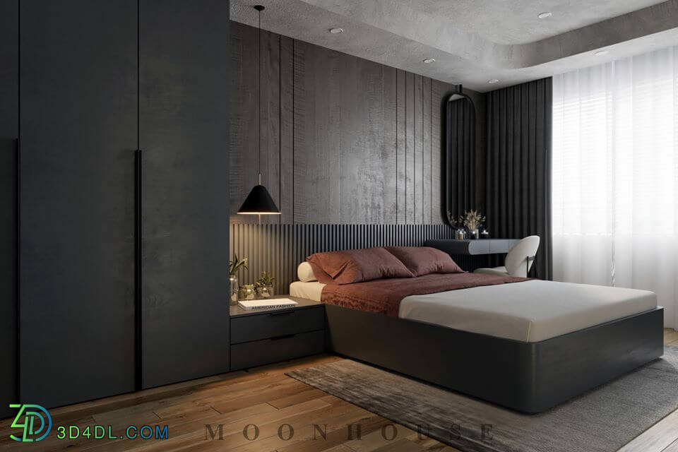 3D Interior Scenes File 3dsmax Model Bedroom 246 By NguyenHa