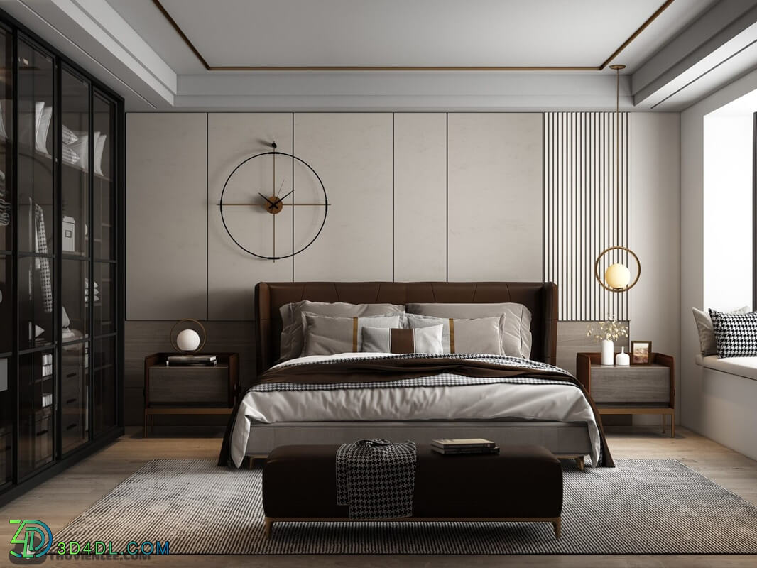 3D Interior Scenes File 3dsmax Model Bedroom 401 By Huy Hieu Lee