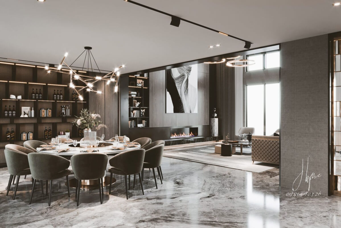 3D Living Room Interior By Phung Manh Ha