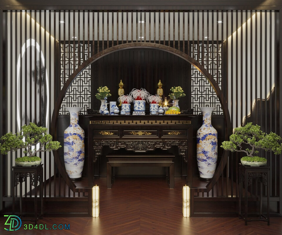 3D Interior Scenes File 3dsmax Model Altar Room 20 By Nguyen Anh