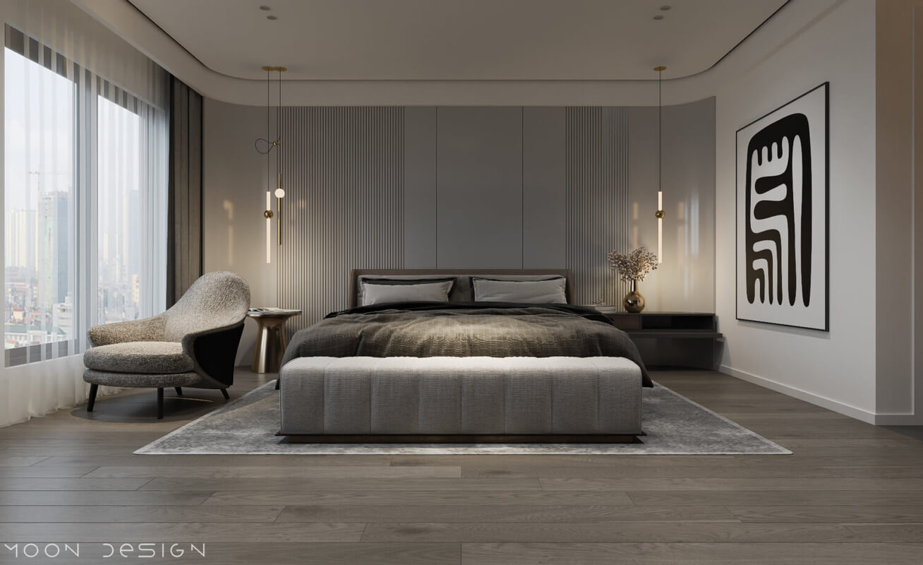  Interior Bedroom Scene Model By Nguyen Ha