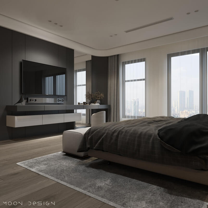  Interior Bedroom Scene Model By Nguyen Ha