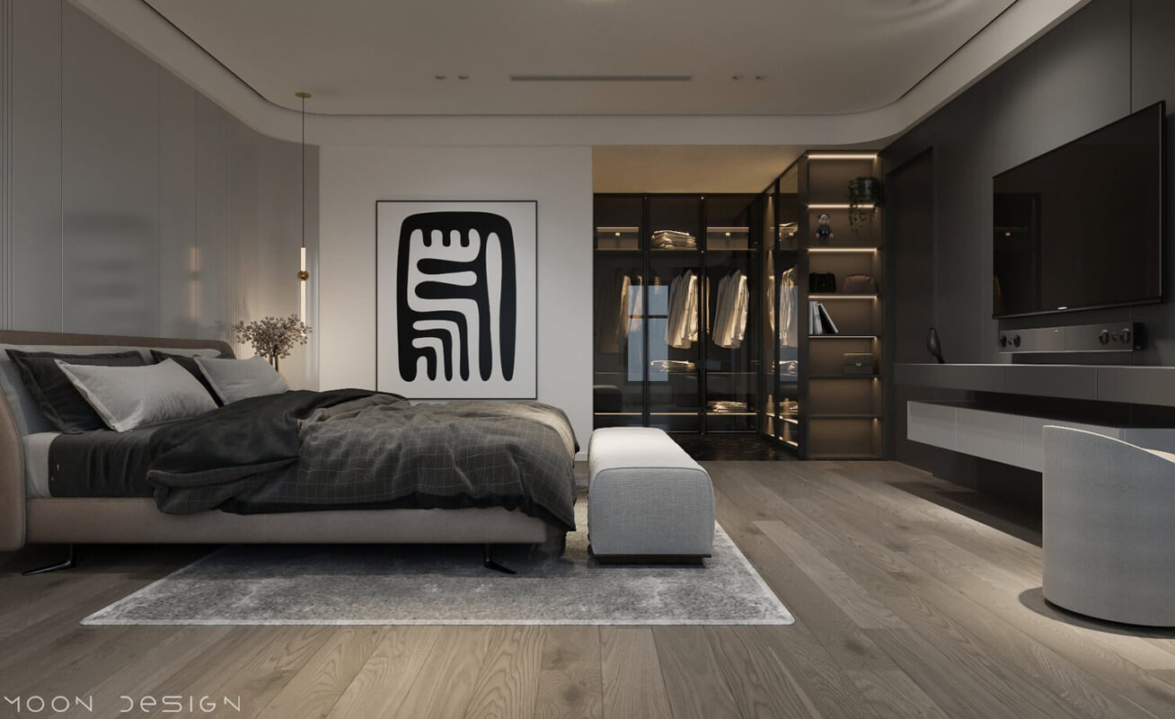  Interior Bedroom Scene Model By Nguyen Ha