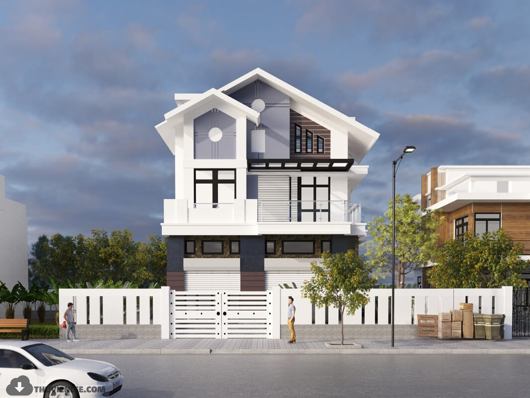 3D Exterior House 11 Scene Model 3dsmax By Huy Hieu Lee