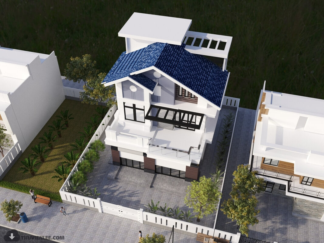 3D Exterior House 11 Scene Model 3dsmax By Huy Hieu Lee