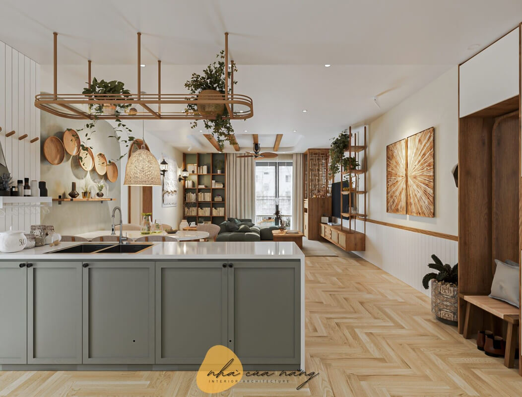  Living Room- Kitchen Interior by Xuyen Do