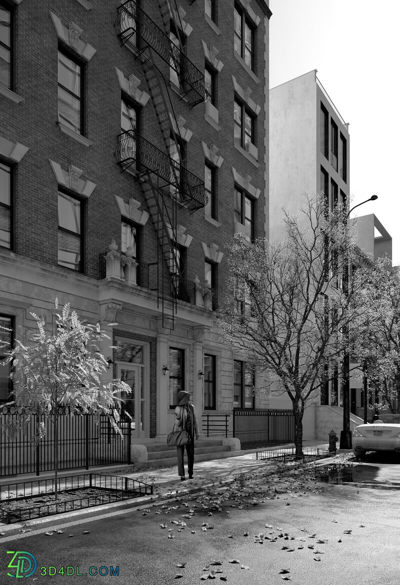 3D Exterior New York Model 3dsmax 