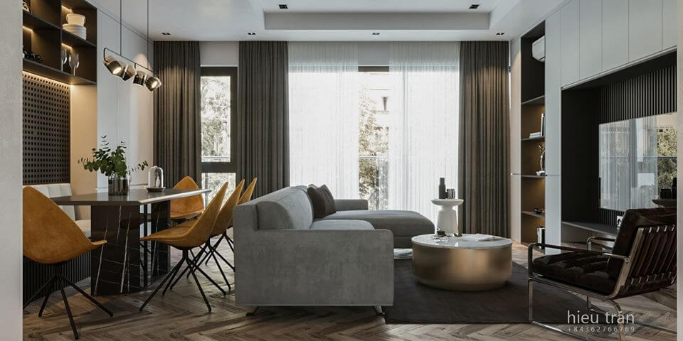 3D Interior Kitchen- Livingroom 44 Scene 3dsmax By HieuTran 