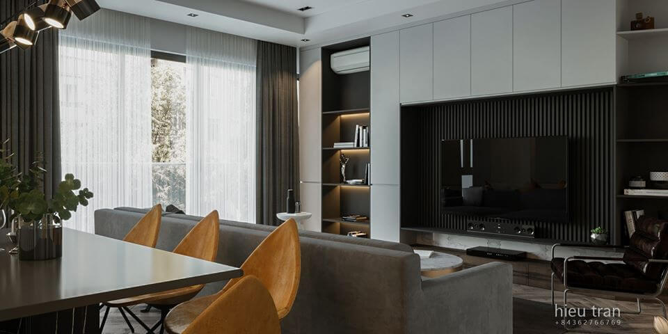 3D Interior Kitchen- Livingroom 44 Scene 3dsmax By HieuTran 