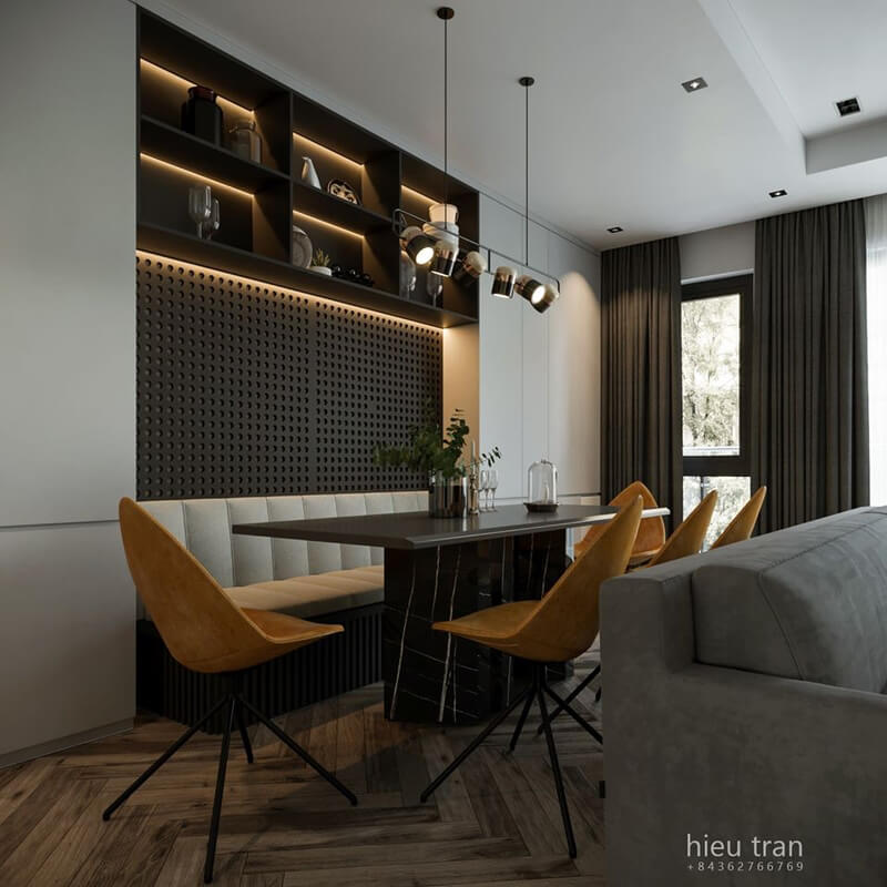 3D Interior Kitchen- Livingroom 44 Scene 3dsmax By HieuTran 