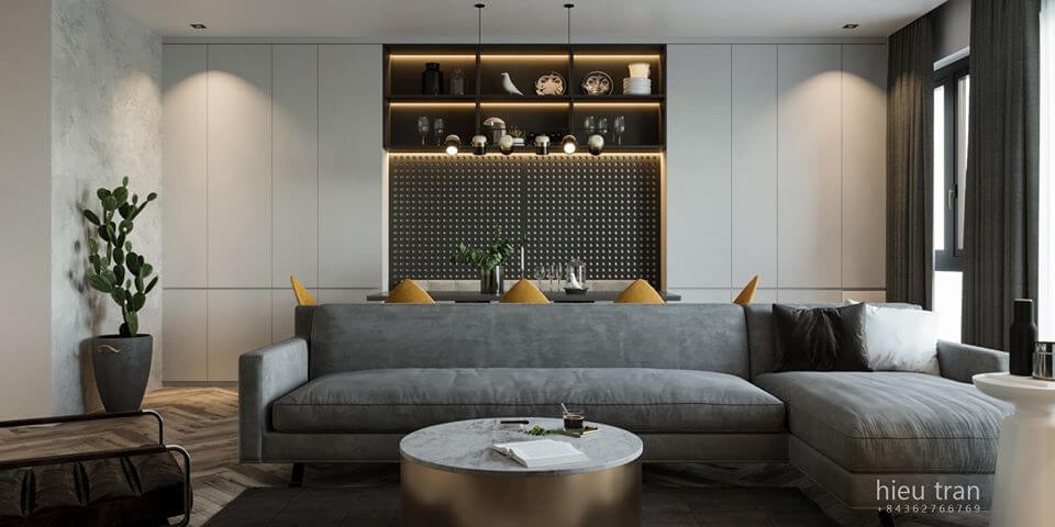 3D Interior Kitchen- Livingroom 44 Scene 3dsmax By HieuTran 