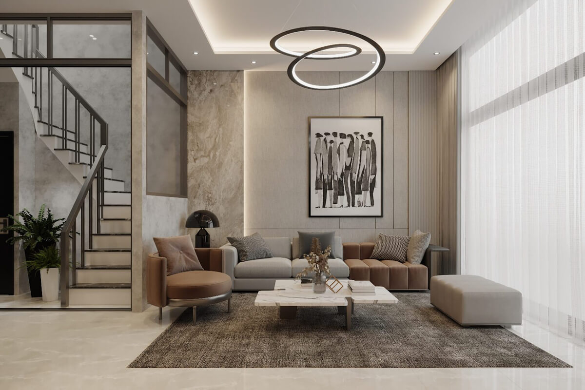  Living Room Interior Model By Doan Pham