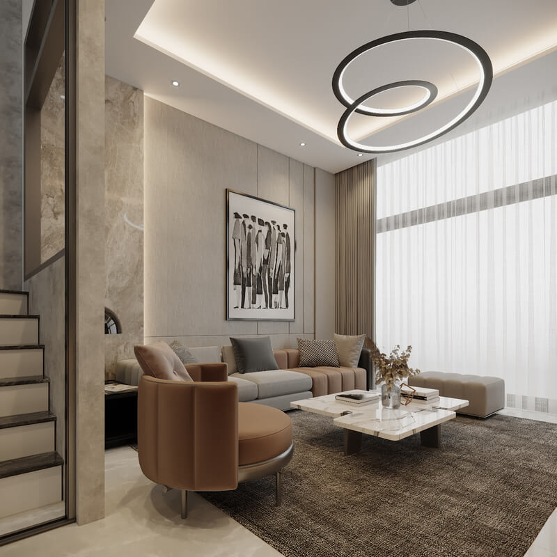  Living Room Interior Model By Doan Pham