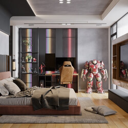  Bedroom Boy Interior Model By Hoang The Luc 