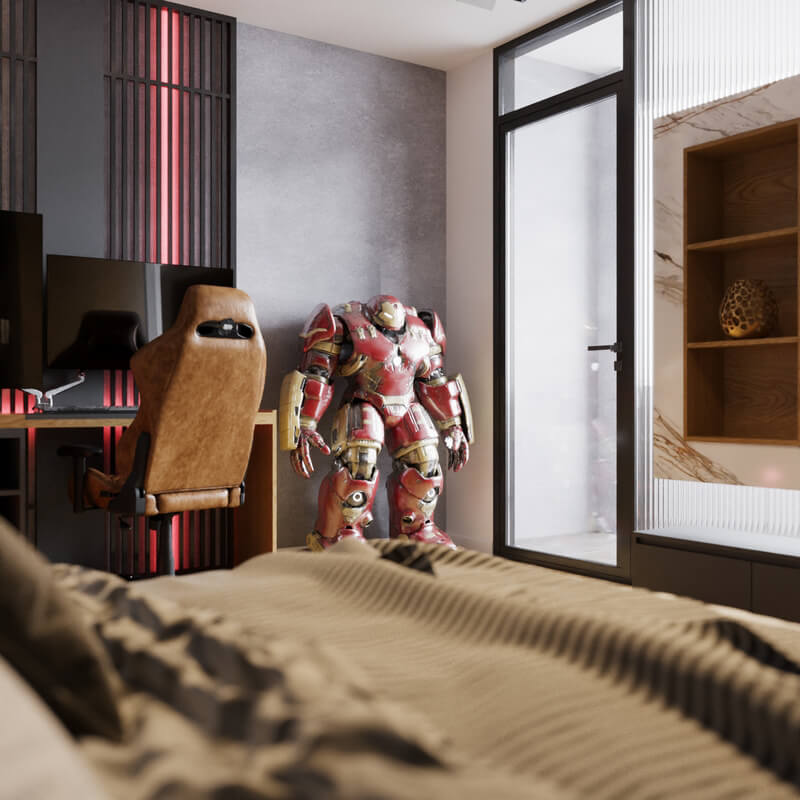  Bedroom Boy Interior Model By Hoang The Luc