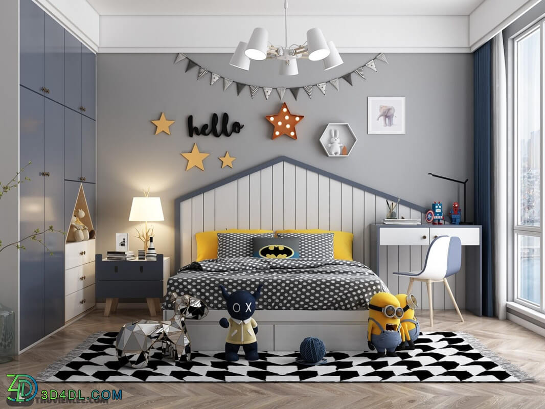 3D Model Interior Children Room 30 By HuyHieuLee