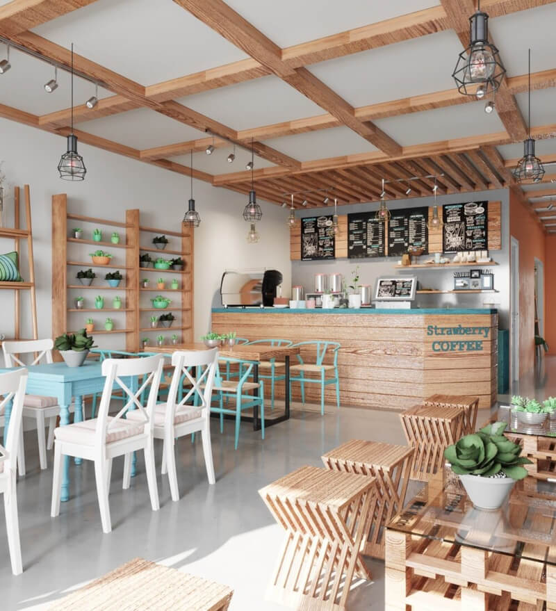 3D Model Interior Coffee 43 Scenes File 3dsmax By Do Thi Huong Ly