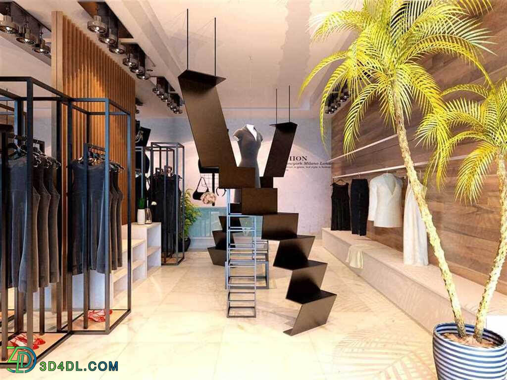 3D Fashion Shop 12 Model 