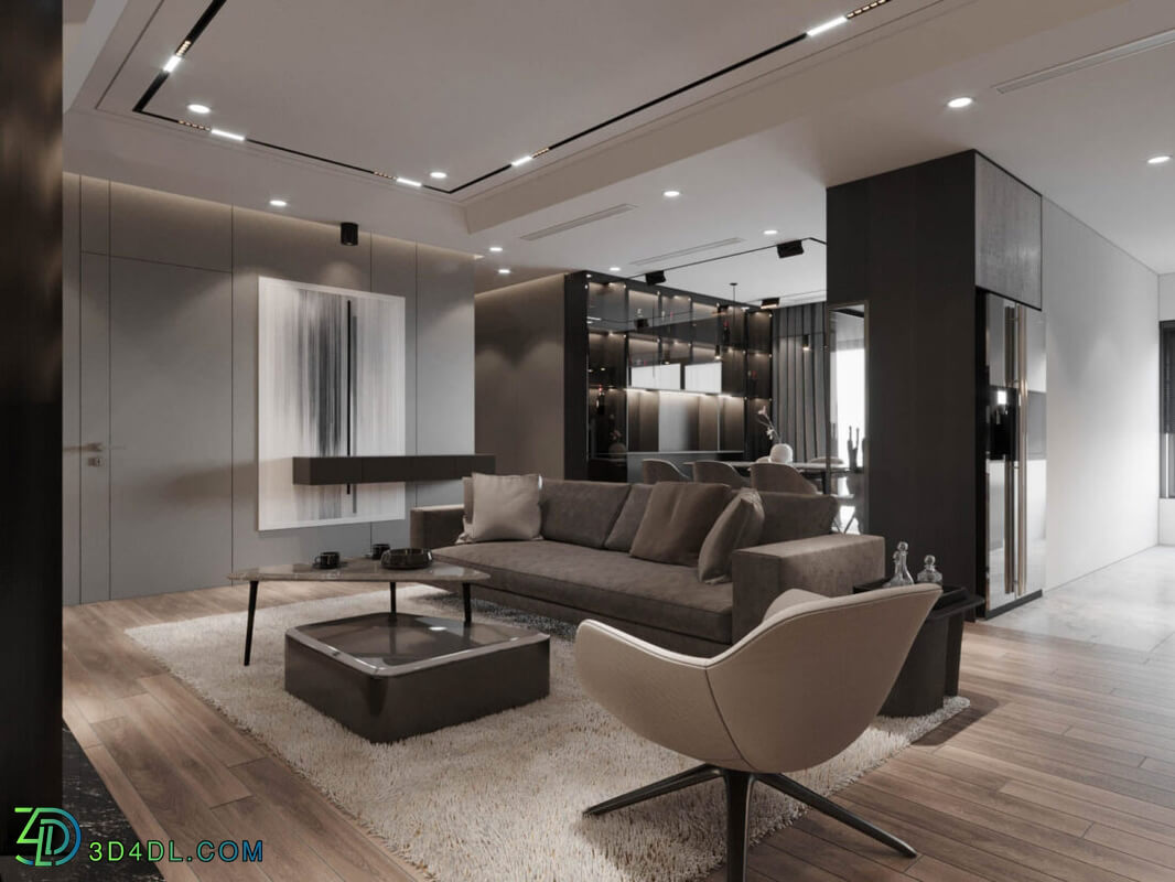 3D Interior Apartment 181 Scene File 3dsmax By Quyen Arc