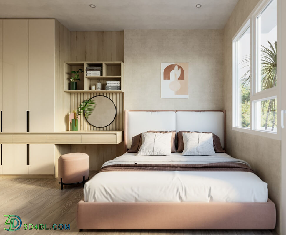 3D Interior Scenes File 3dsmax Model Bedroom 450 By Tuan An