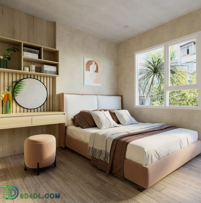 3D Interior Scenes File 3dsmax Model Bedroom 450 By Tuan An