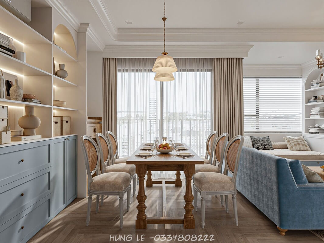  Living Room- Kitchen Interior by Hung Le