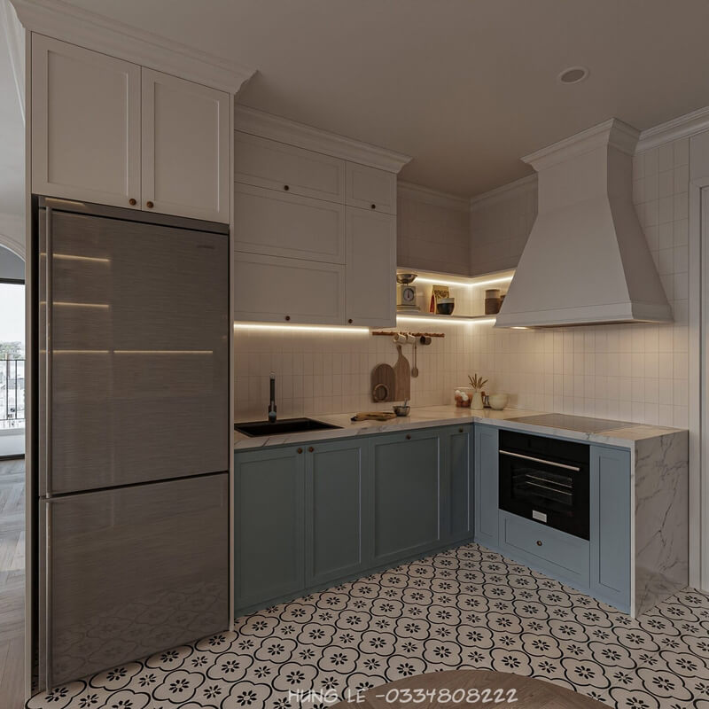  Living Room- Kitchen Interior by Hung Le