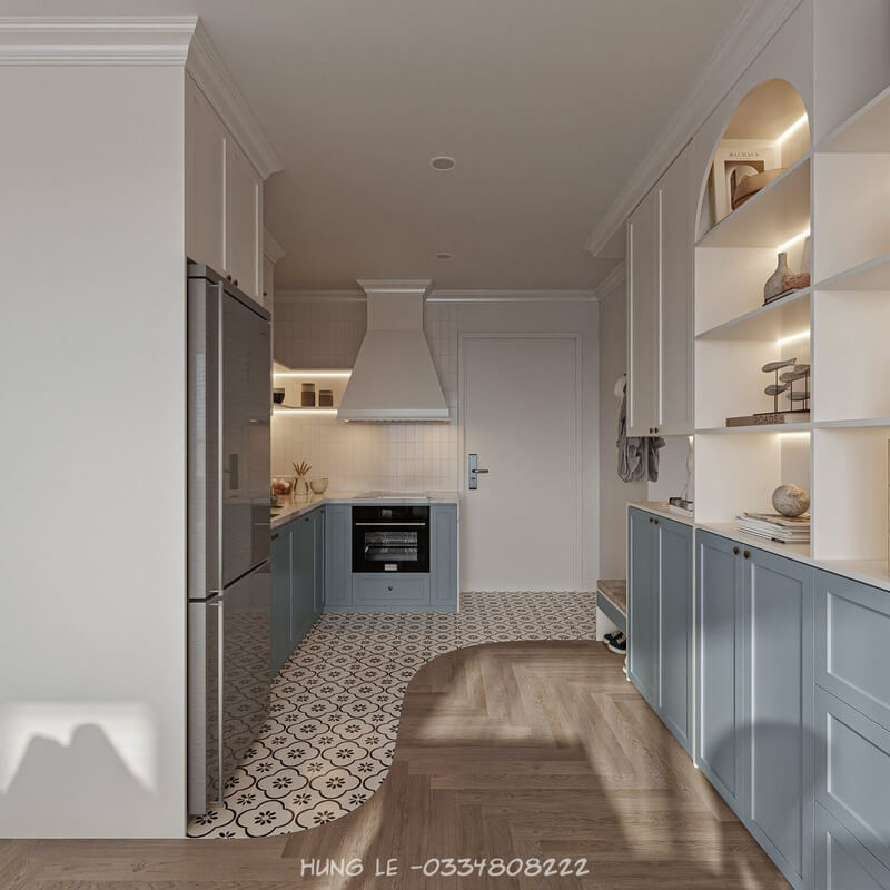  Living Room- Kitchen Interior by Hung Le
