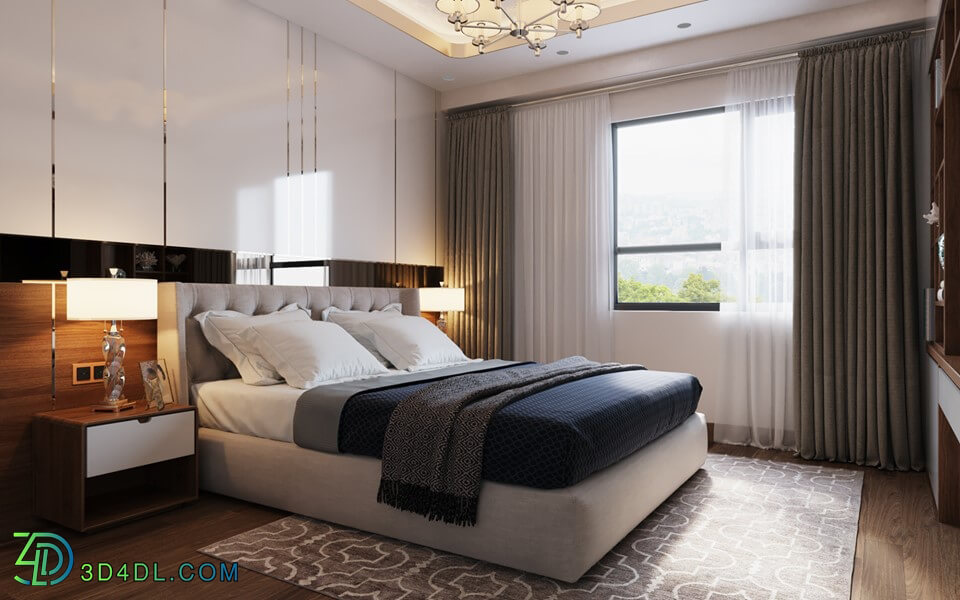 3D Interior Scenes File 3dsmax Model Bedroom 119 By Pham Hung